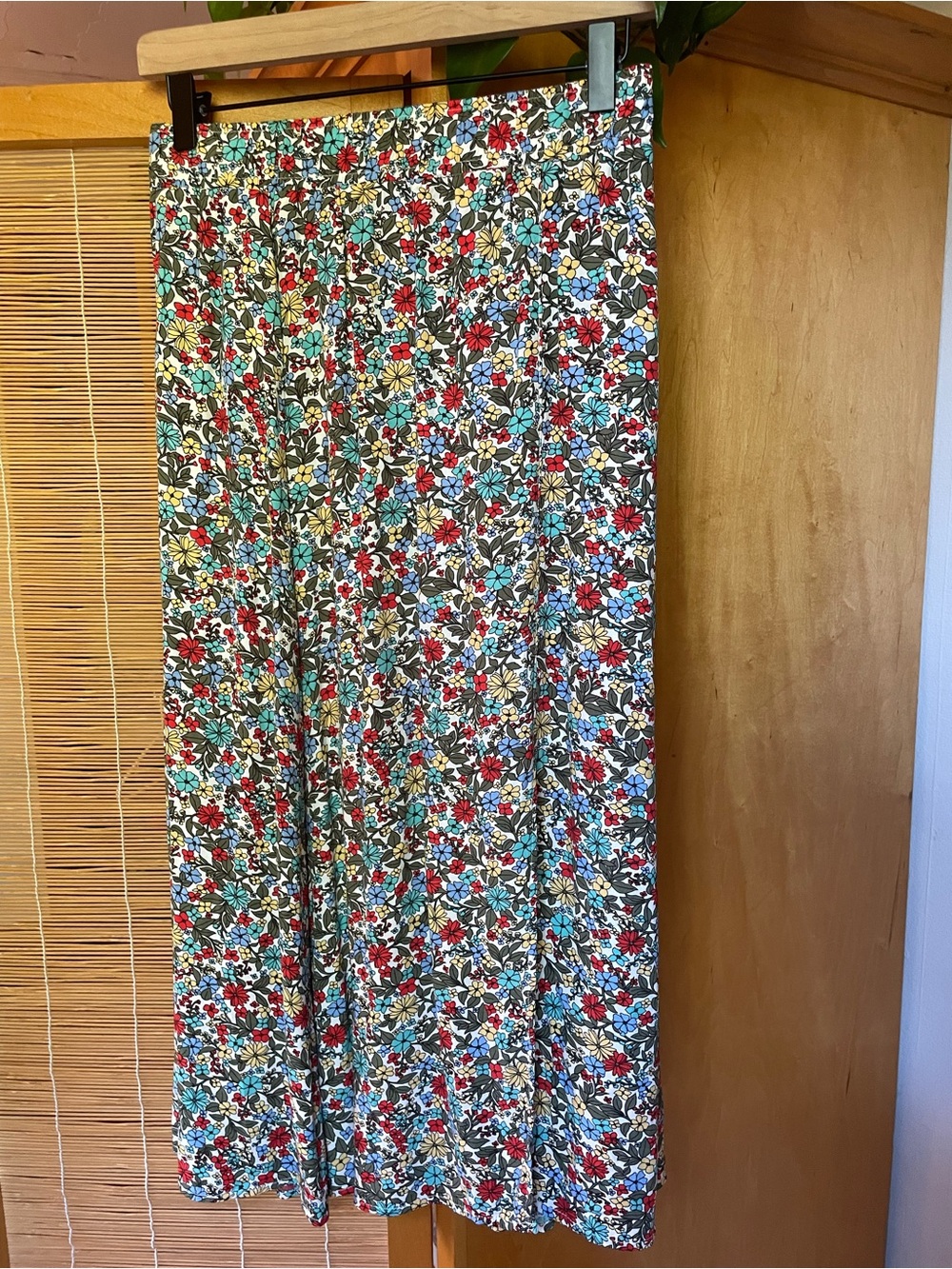 LOFT Floral Print Skirt